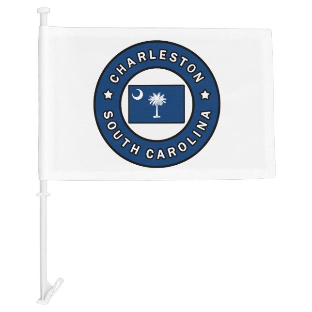 Charleston South Carolina Car Flag (Front)