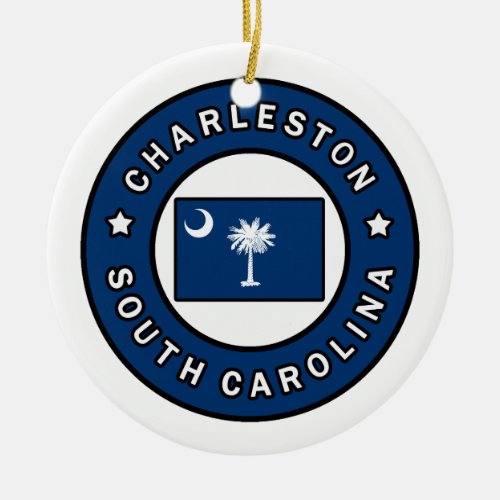Charleston South Carolina Ceramic Ornament