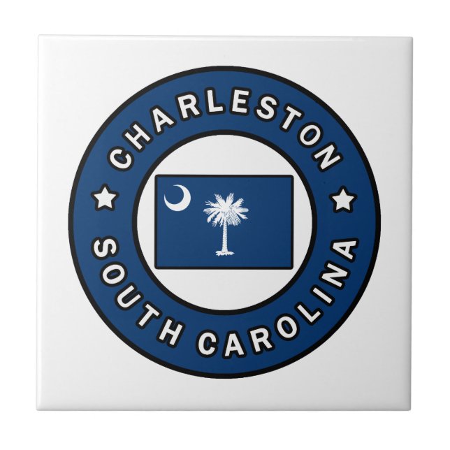 Charleston South Carolina Ceramic Tile (Front)