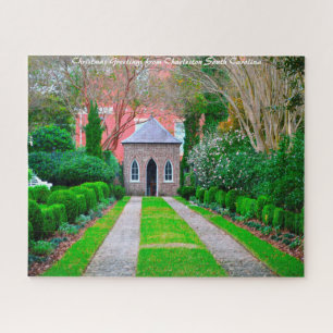 Charleston South Carolina. Christmas Greetings Jigsaw Puzzle
