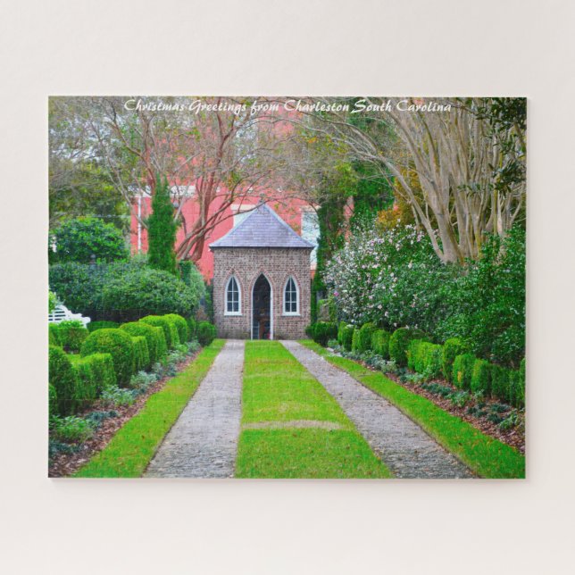 Charleston South Carolina. Christmas Greetings Jigsaw Puzzle (Horizontal)