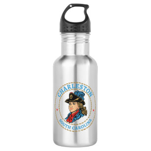 Charleston South Carolina Colonial Stainless Steel Water Bottle