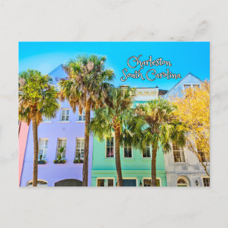 Charleston, South Carolina Colorful Buildings  Postcard