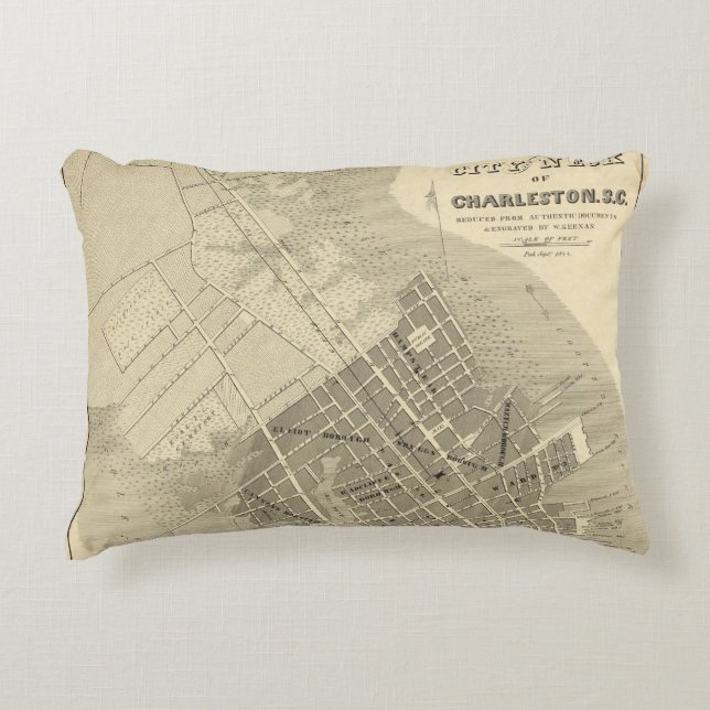 Charleston, South Carolina Decorative Pillow (Front)