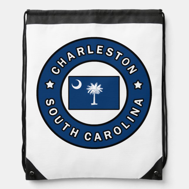 Charleston South Carolina Drawstring Bag (Front)