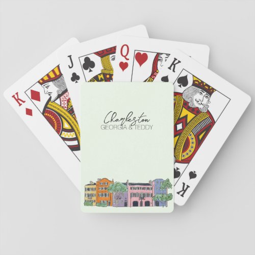 Charleston South Carolina Favors for wedding  Poker Cards