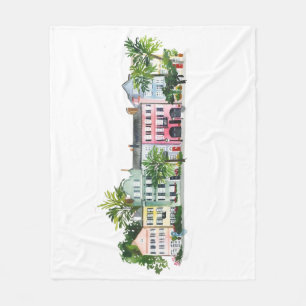Charleston South Carolina Fleece Blanket