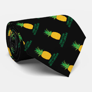 Charleston South Carolina Fruit Pineapple Fountain Neck Tie