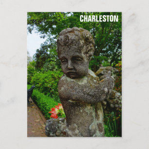 Charleston South Carolina Garden Cherub Postcard