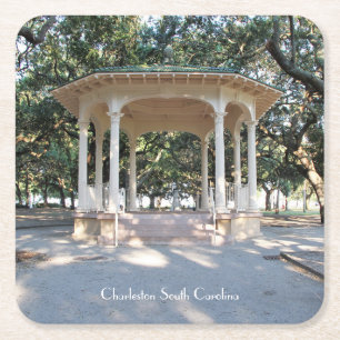 Charleston South Carolina, Gazebo, Battery Square Paper Coaster