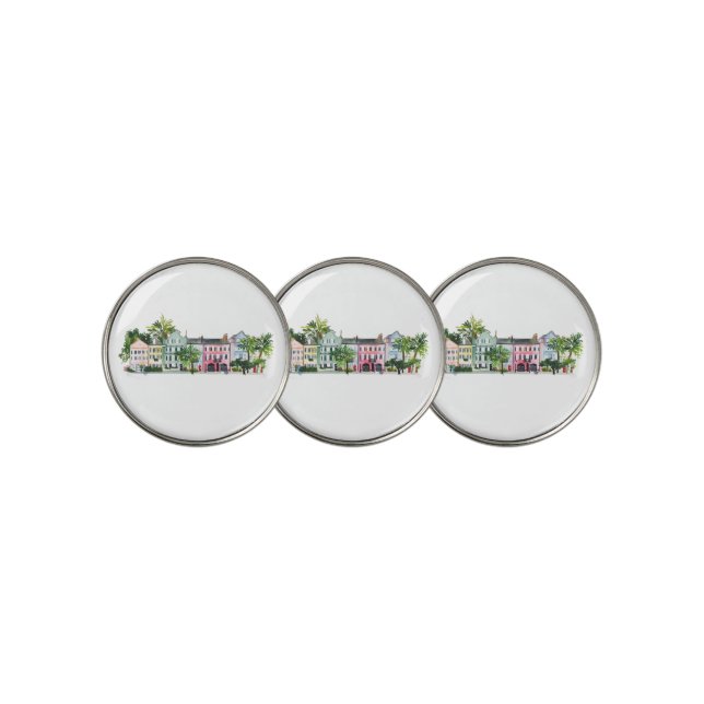 Charleston South Carolina Golf Ball Marker (3 Up)