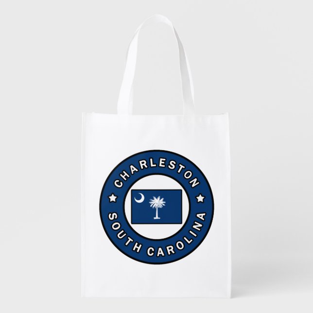 Charleston South Carolina Grocery Bag (Front)
