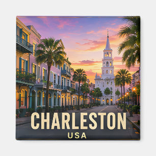 Charleston South Carolina Historic Waterfront Magnet