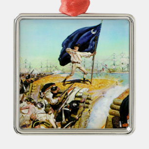 Charleston, South Carolina June 1776 Metal Ornament