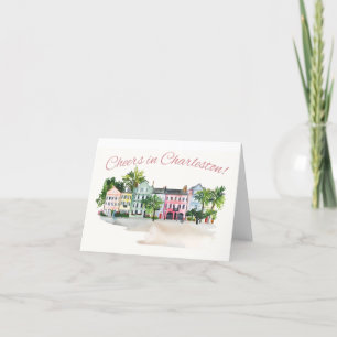Charleston South Carolina Letterpress Thank You Card