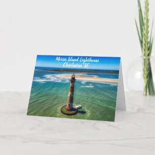 Charleston South Carolina Morris Island Lighthouse Card
