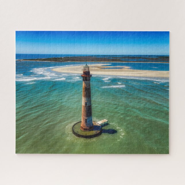 Charleston South Carolina Morris Island Lighthouse Jigsaw Puzzle (Horizontal)