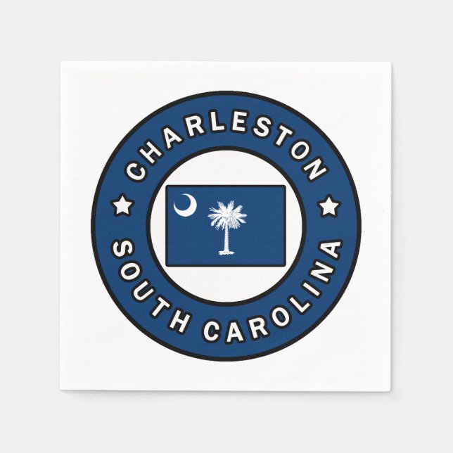Charleston South Carolina Napkins (Front)