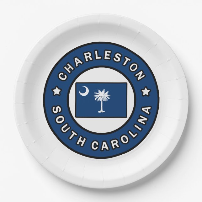 Charleston South Carolina Paper Plates (Front)