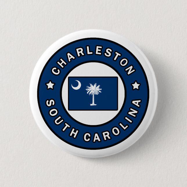 Charleston South Carolina Pinback Button (Front)