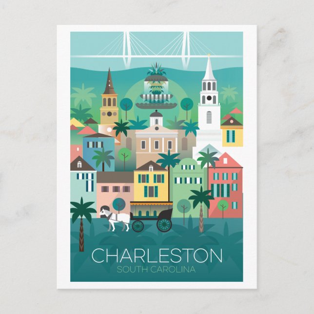 Charleston, South Carolina Postcard (Front)