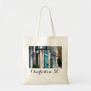 Charleston South Carolina Rainbow Row Houses Tote  Bag