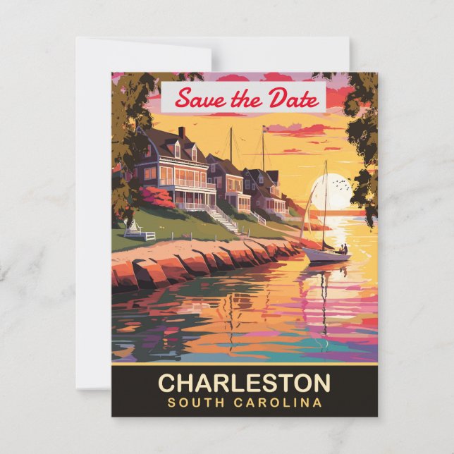 Charleston, South Carolina,  Save The Date (Front)