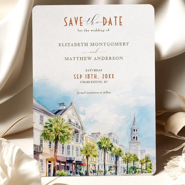 Charleston South Carolina Save the Date Invitation (Creator Uploaded)