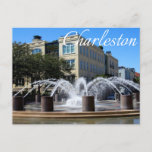 Charleston South Carolina (sc) Fountain Post Card at Zazzle