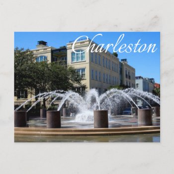 Charleston South Carolina (sc) Fountain Post Card by LoveandSerenity at Zazzle