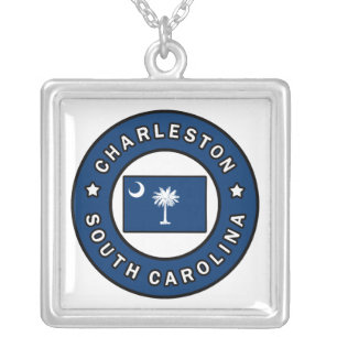 Charleston South Carolina Silver Plated Necklace