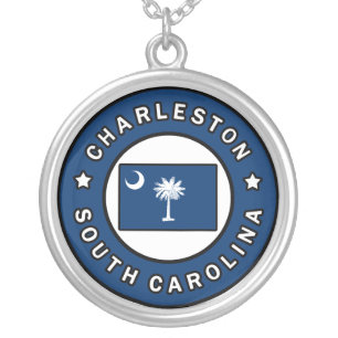 Charleston South Carolina Silver Plated Necklace