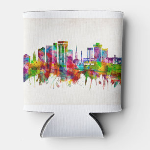 Charleston South Carolina Skyline Can Cooler