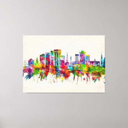 Charleston South Carolina Skyline Canvas Print