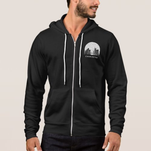 Charleston South Carolina Skyline Hoodie