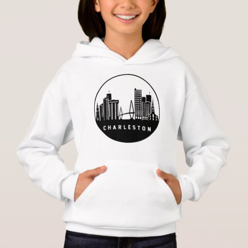 Charleston South Carolina Skyline Hoodie