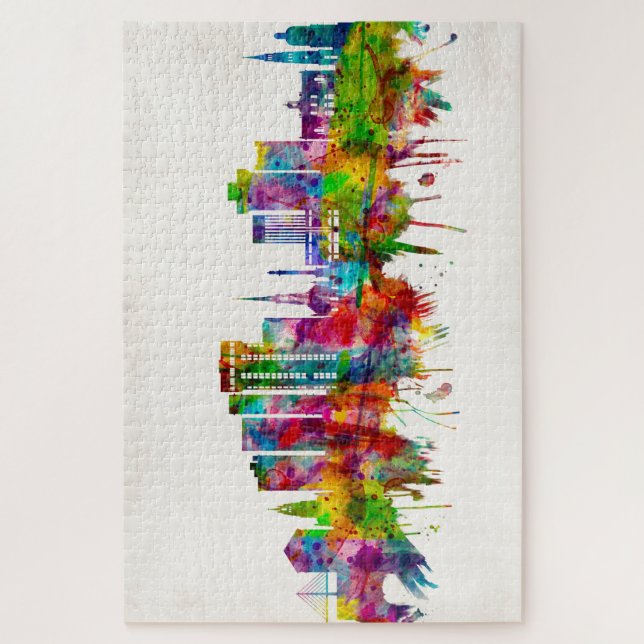 Charleston South Carolina Skyline Jigsaw Puzzle (Vertical)