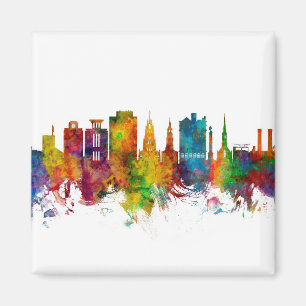 Charleston South Carolina Skyline Magnet