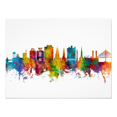 Charleston South Carolina Skyline Photo Print