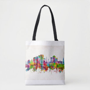 Charleston South Carolina Skyline Tote Bag