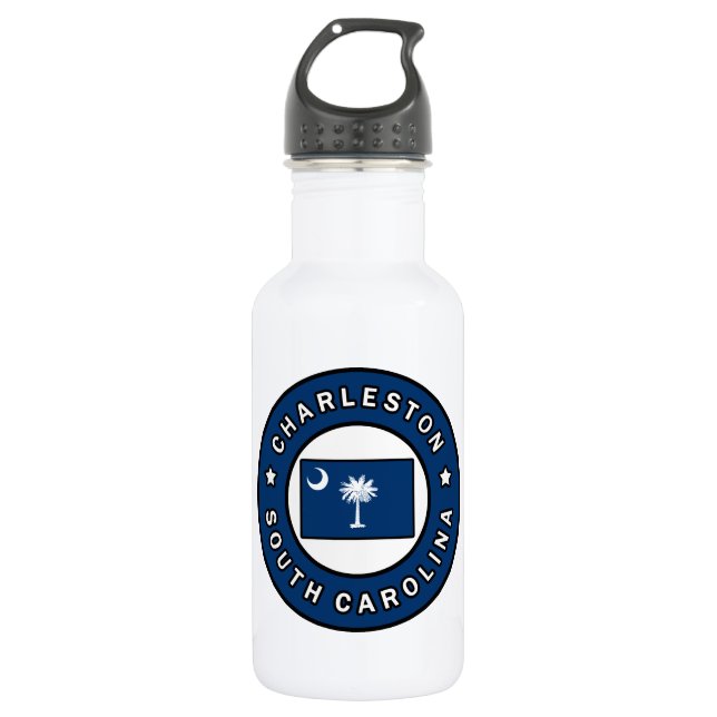Charleston South Carolina Stainless Steel Water Bottle (Front)