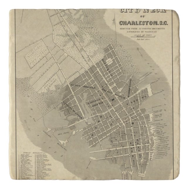 Charleston, South Carolina Trivet (Front)