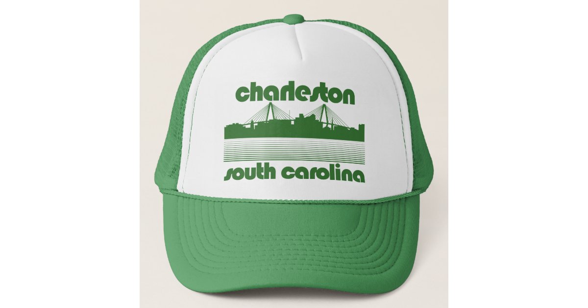 Retro Charleston South Carolina Fishing T Shirt Adjustable Cap By