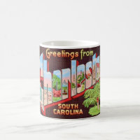 Charleston South Carolina Vintage Postcard Mug