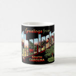 Charleston South Carolina Vintage Postcard Mug<br><div class="desc">Bright, colorful vintage postcard of Charleston, South Carolina repurposed on a wonderful coffee mug or another type of drinkware you select.</div>