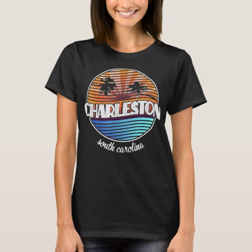 Charleston South Carolina   Vintage Retro Summer T T_Shirt