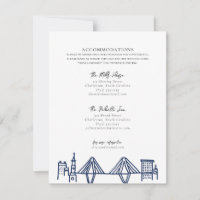 Charleston Toile in Navy Blue Accommodations