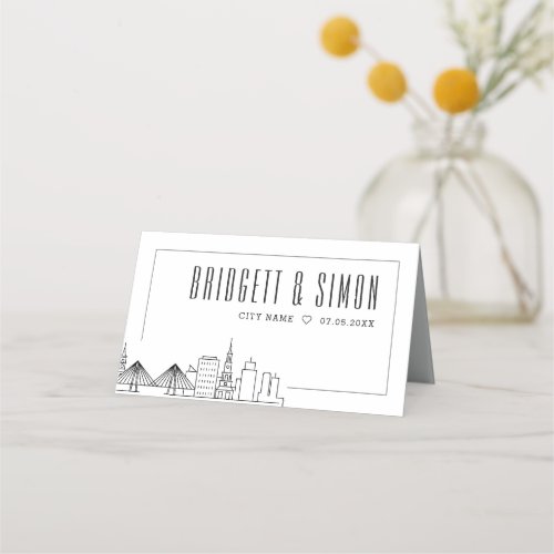 Charleston Wedding  Place Table Name Cards 