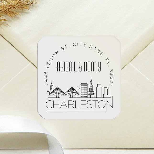 Charleston Wedding | Pre-Addressed Envelope Seal (Creator Uploaded)
