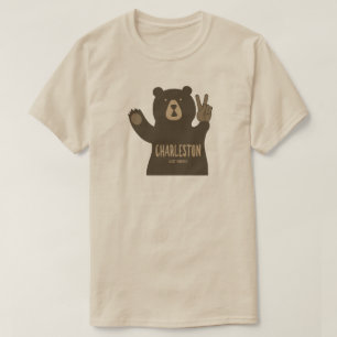 Charleston West Virginia Peace Bear T-Shirt